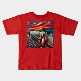 Nutcracker's Dismay: A Holiday Scream Kids T-Shirt